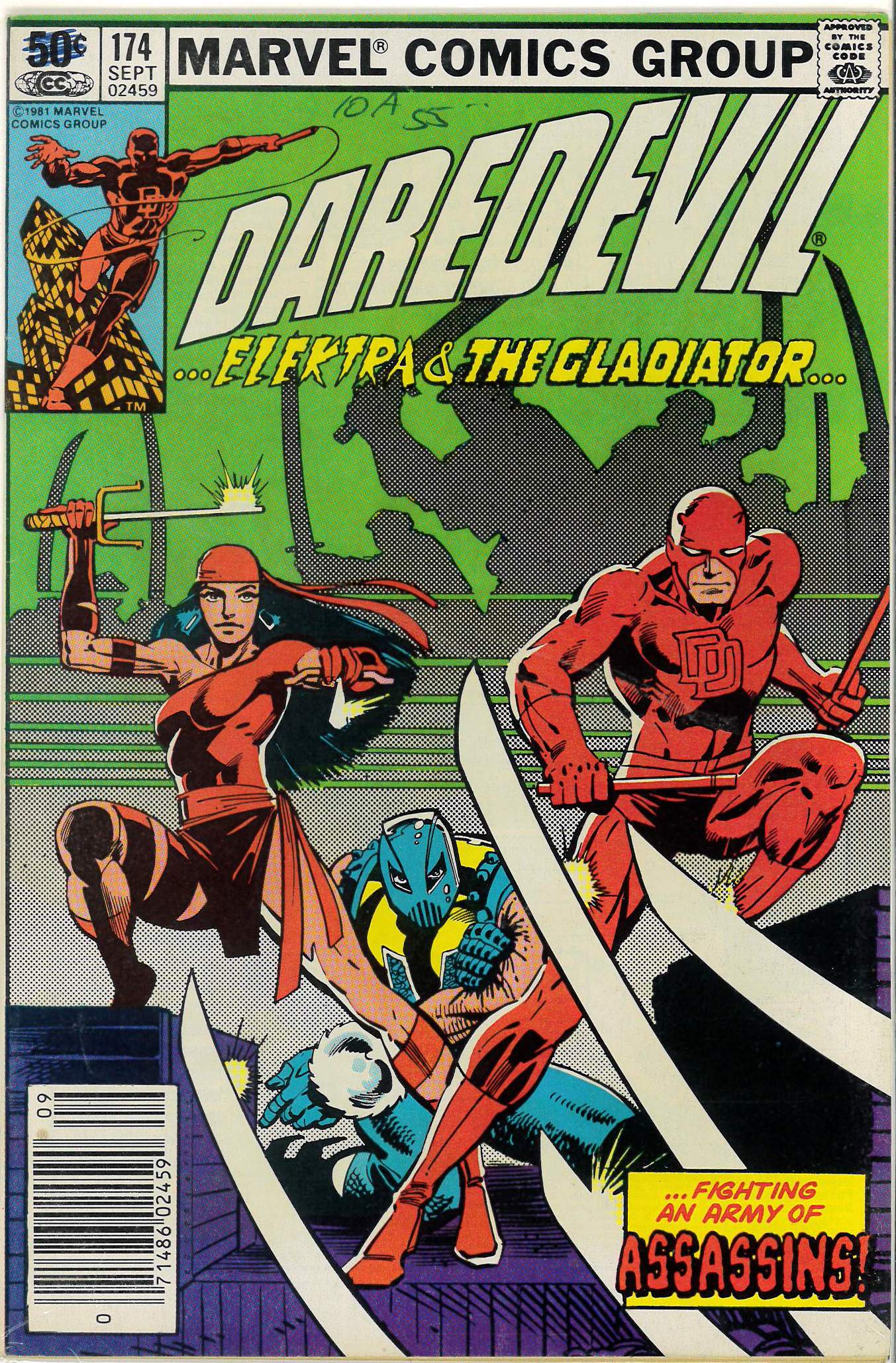DAREDEVIL (1964-2018 SERIES) #174: 1st app The Hand: Elektra: Frank Miller: Newsstand: NM DAREDEVIL (1964-2018 SERIES) #174: 1st app The Hand: Elektra: Frank Miller: Newsstand: NM