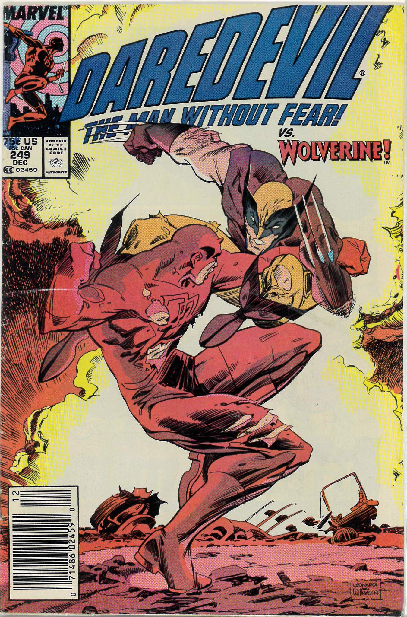 DAREDEVIL (1964-2018 SERIES) #249: Wolverine: Newsstand: FN/VF DAREDEVIL (1964-2018 SERIES) #249: Wolverine: Newsstand: FN/VF