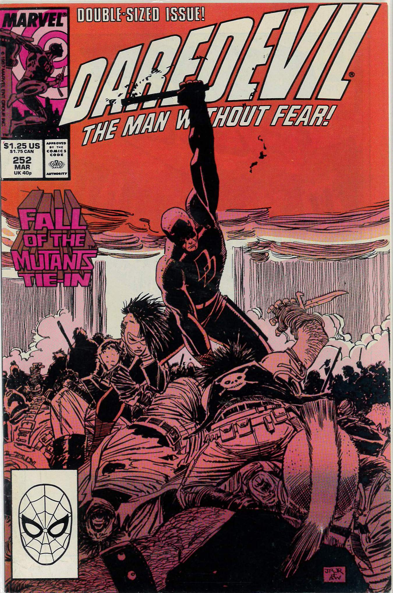 DAREDEVIL (1964-2018 SERIES) #252: Direct: John Romita Jr: Fall of the Mutants DAREDEVIL (1964-2018 SERIES) #252: Direct: John Romita Jr: Fall of the Mutants