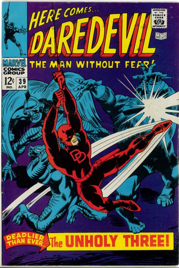 DAREDEVIL (1964-2018 SERIES) #39: 1st Exterminator/Death Stalker: VF/NM