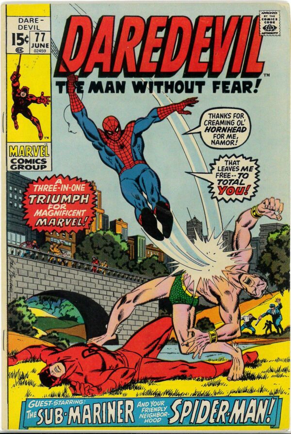 DAREDEVIL (1964-2018 SERIES) #77: Sub-Mariner: Spider-Man: VF/NM