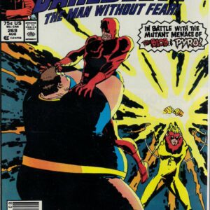 DAREDEVIL (1964-2018 SERIES) #269: Newsstand: Pyro: Blob: last 75 cent cover: VF/NM