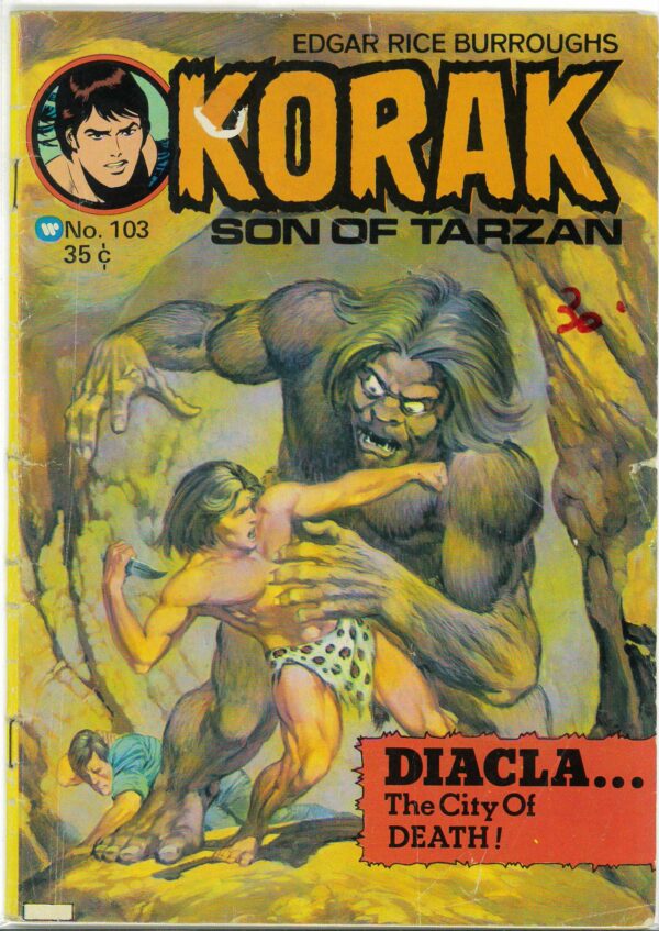 KORAK SON OF TARZAN (UK) #103: GD/VG