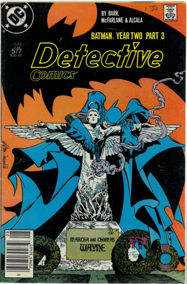 DETECTIVE COMICS (1935- SERIES) #577: Batman saves Joe Chill; Newsstand Ed; VF