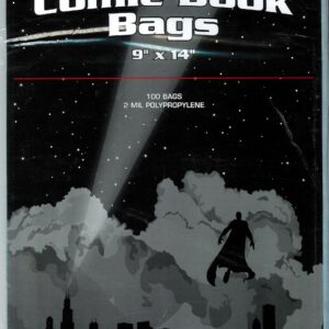 BCW COMIC BAGS (100 PACK) #6: Graded (Slabbed) Resealable (9 x 14 inch)