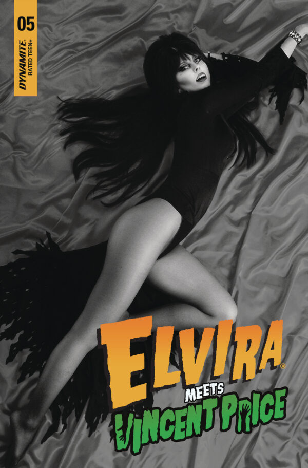 ELVIRA MEETS VINCENT PRICE #5: Photo B&W cover E