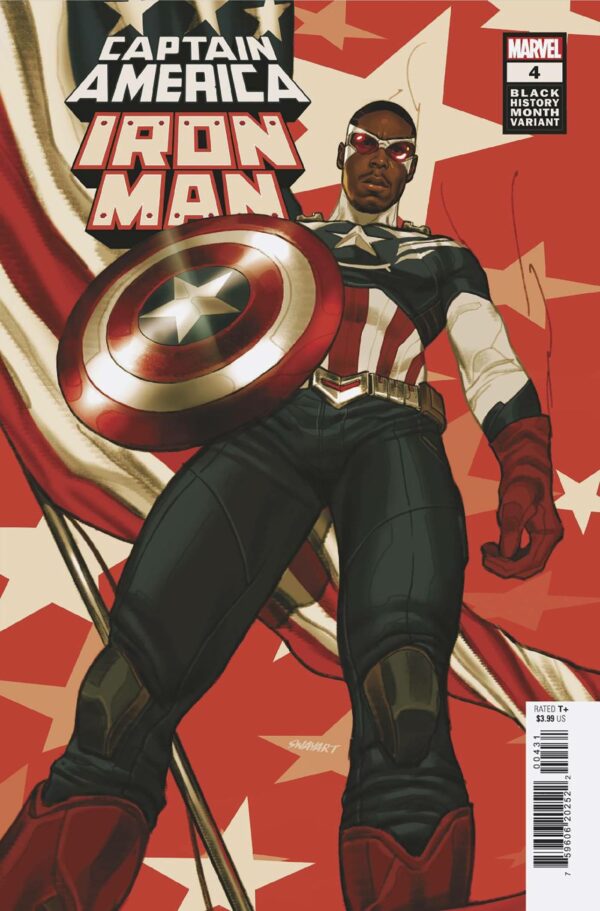 CAPTAIN AMERICA/IRON MAN #4: Joshua (Swaby) Sway Black History Month cover