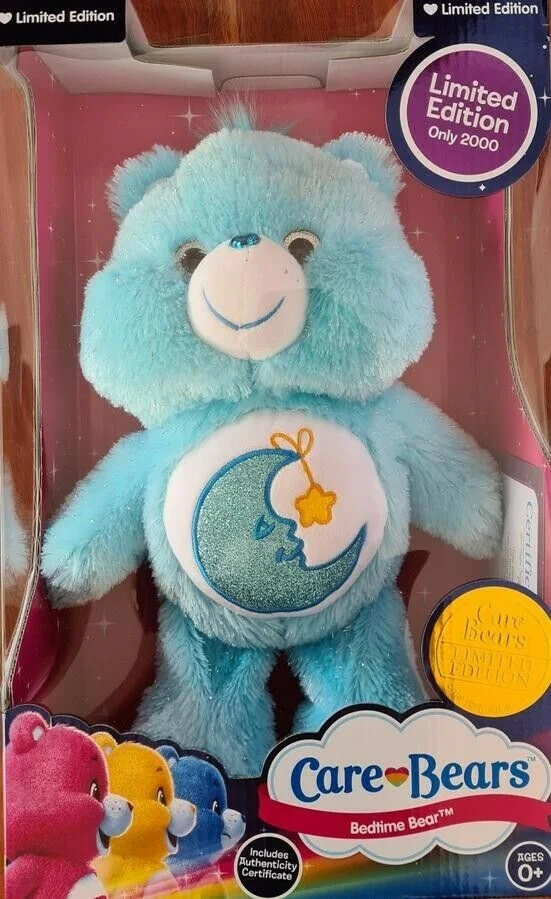 CARE BEARS PLUSH DOLL #1297: Bedtime Bear Limited Edition (1297/2000) boxed Brand New MM