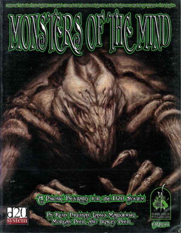 DUNGEONS AND DRAGONS 3RD EDITION GREEN RONIN #1401: Monsters of the Mind (Psionic Beastiary) – NM – 1401