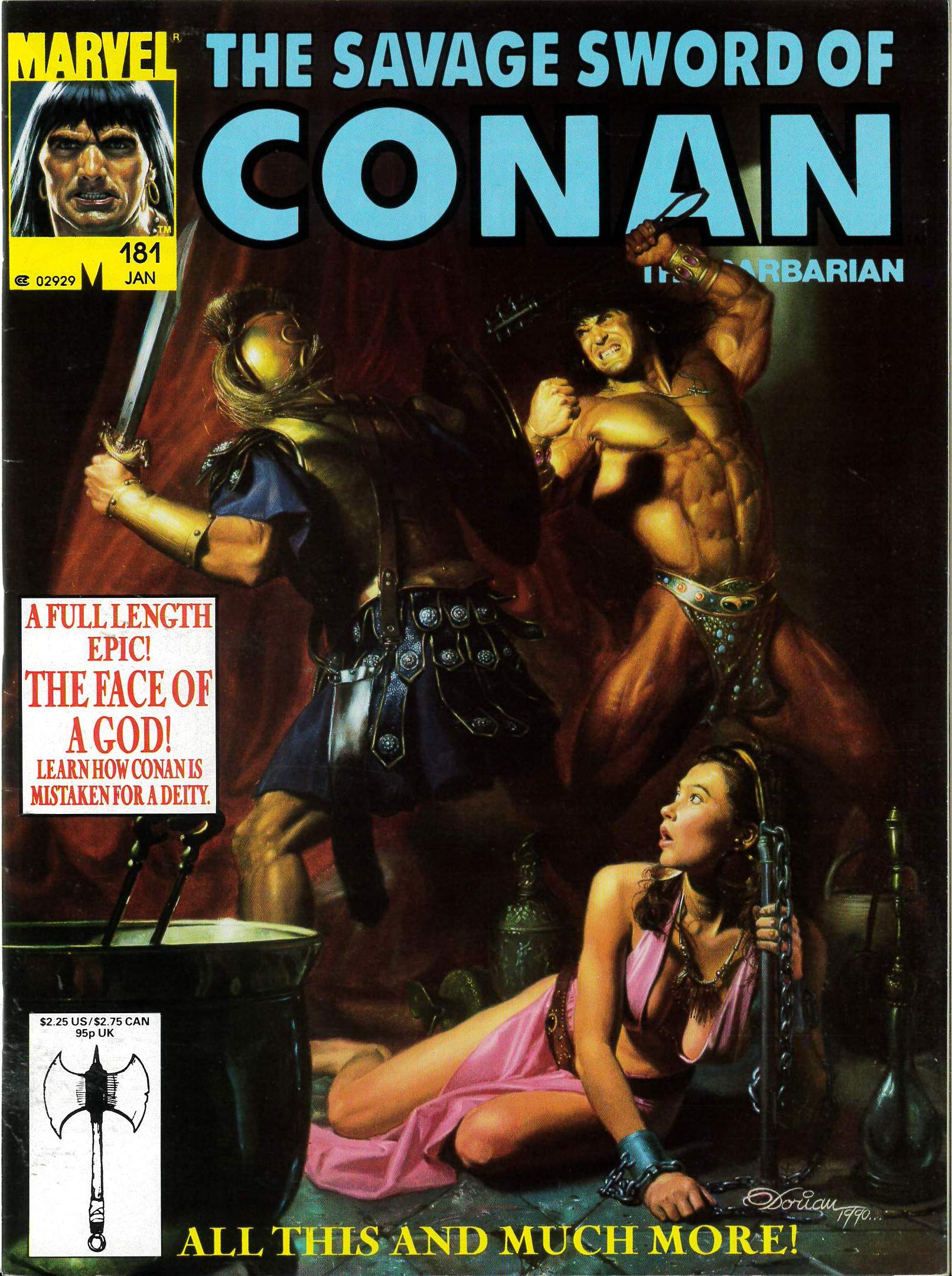 SAVAGE SWORD OF CONAN (1973-1995 SERIES) #181 SAVAGE SWORD OF CONAN (1973-1995 SERIES) #181