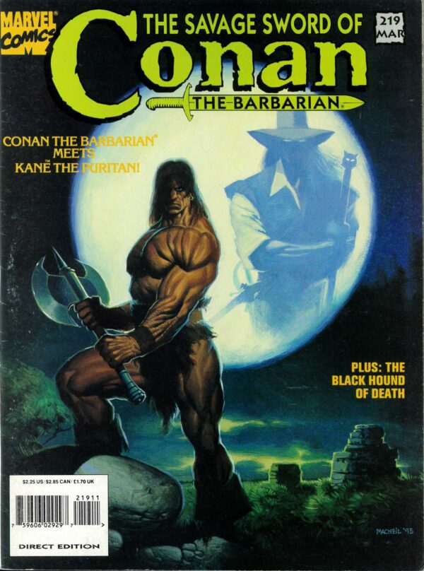 SAVAGE SWORD OF CONAN (1973-1995 SERIES) #219: Newsstand Edition – VF/NM