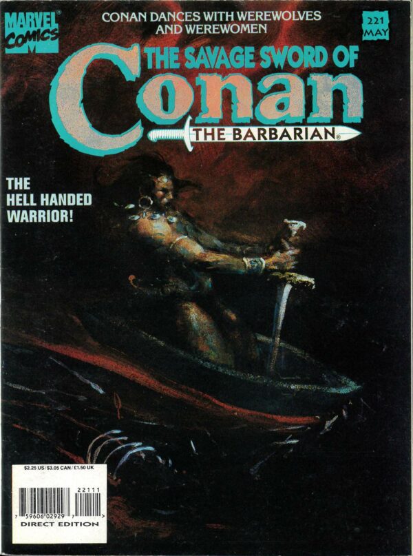 SAVAGE SWORD OF CONAN (1973-1995 SERIES) #221: Newsstand Edition – NM
