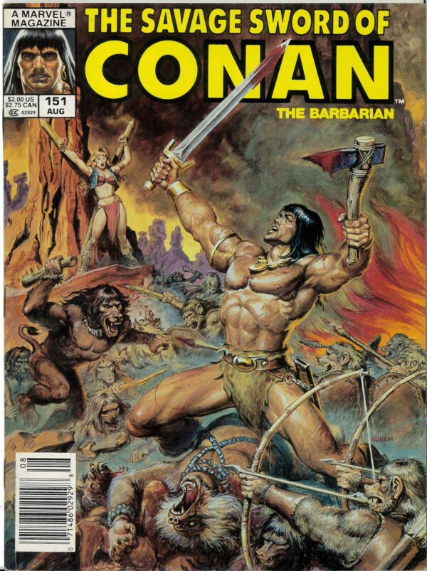 SAVAGE SWORD OF CONAN (1973-1995 SERIES) #151: Newsstand Edition – VG