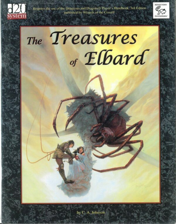 DUNGEONS AND DRAGONS 3RD EDITION #1103: Treasures of Elbard (Monkey God Ent) – NM – (Lvl 8-9) – 1103