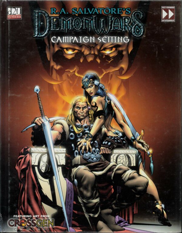 DUNGEONS AND DRAGONS 3RD EDITION FAST FORWARD ENT #2700: Demon Wars Campaign Setting HC R.A. Salvatore – NM – 2700