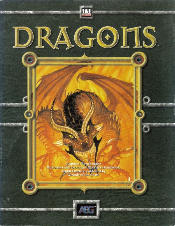 DUNGEONS AND DRAGONS 3RD EDITION ALDERAC #8502: Dragons Sourcebook – Brand New (NM) – 8502