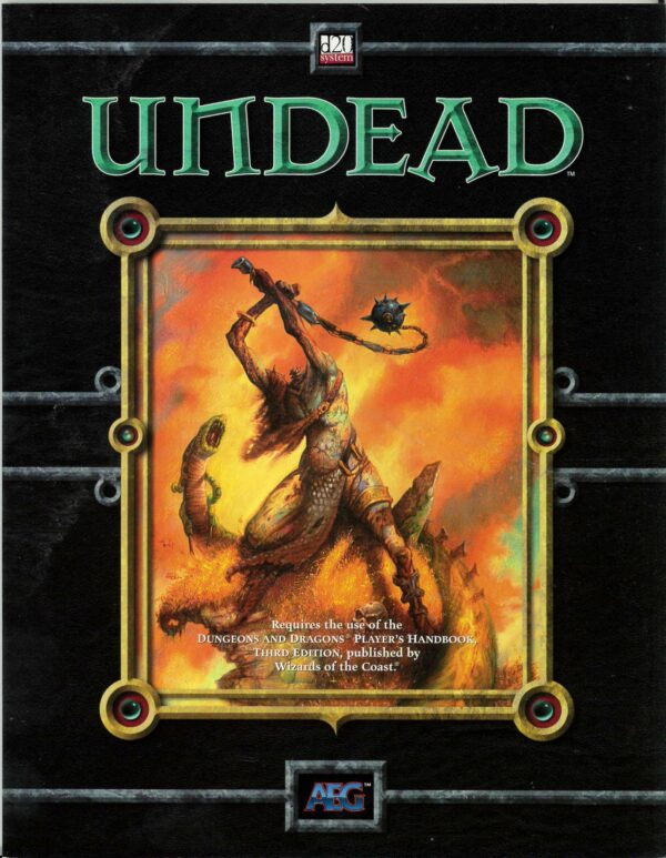 DUNGEONS AND DRAGONS 3RD EDITION ALDERAC #8504: Undead Sourcebook – Brand New (NM) – 8504