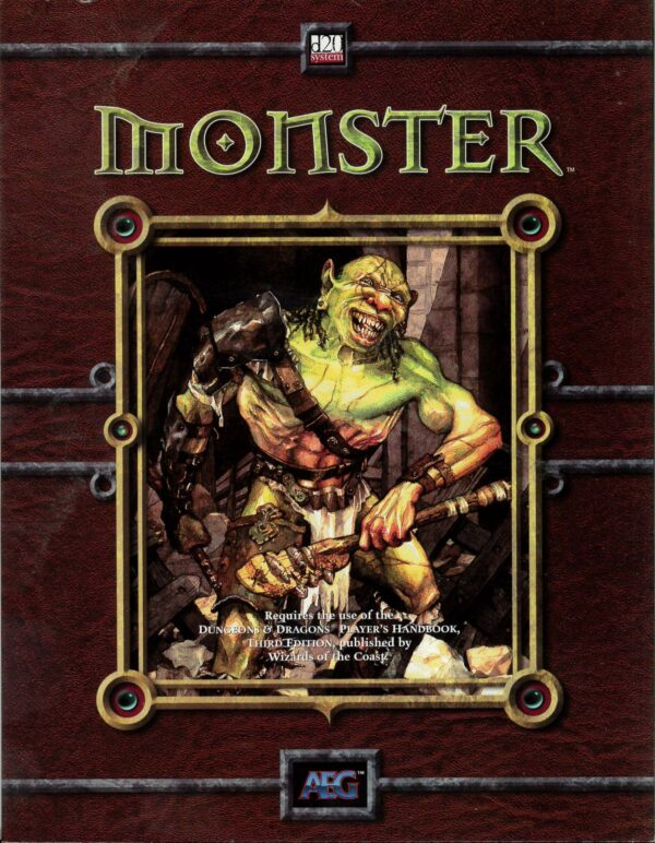 DUNGEONS AND DRAGONS 3RD EDITION ALDERAC #8509: Monster Sourcebook – Brand New (NM) – 8509