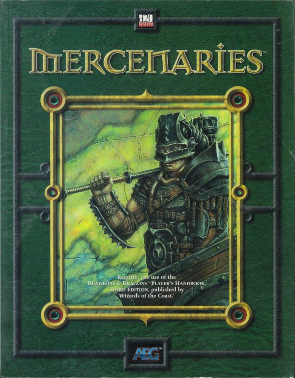 DUNGEONS AND DRAGONS 3RD EDITION ALDERAC #8511: Mercenaries Sourcebook – Brand New (NM) – 8511