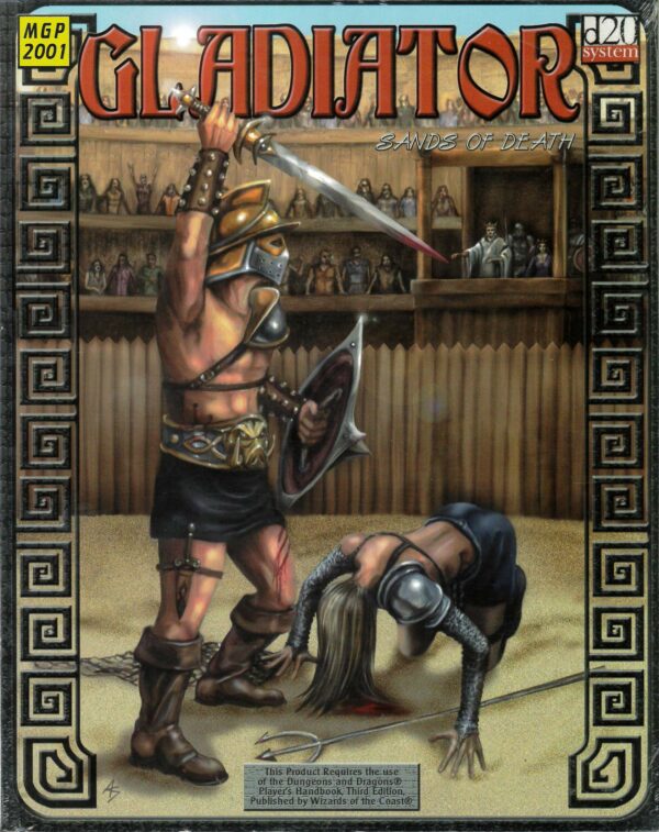 DUNGEONS AND DRAGONS 3RD EDITION MONGOOSE #2001: Gladiator Sands of Death Sourcebook – NM – 2001