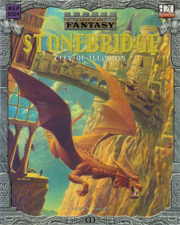 DUNGEONS AND DRAGONS 3RD EDITION MONGOOSE #5004: Cities of Fantasy Stonebridge City of Illusion – NM – 5004