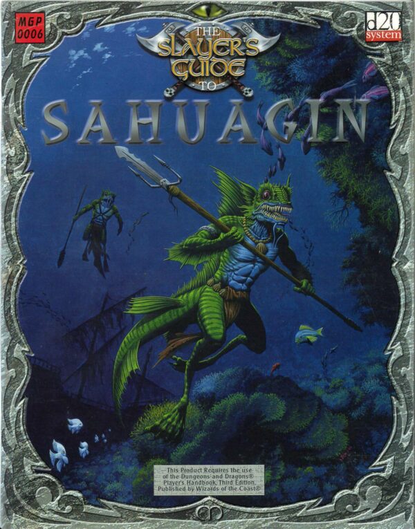 DUNGEONS AND DRAGONS 3RD EDITION MONGOOSE #6: Slayer’s Guide to Sahuagen – NM – 0006