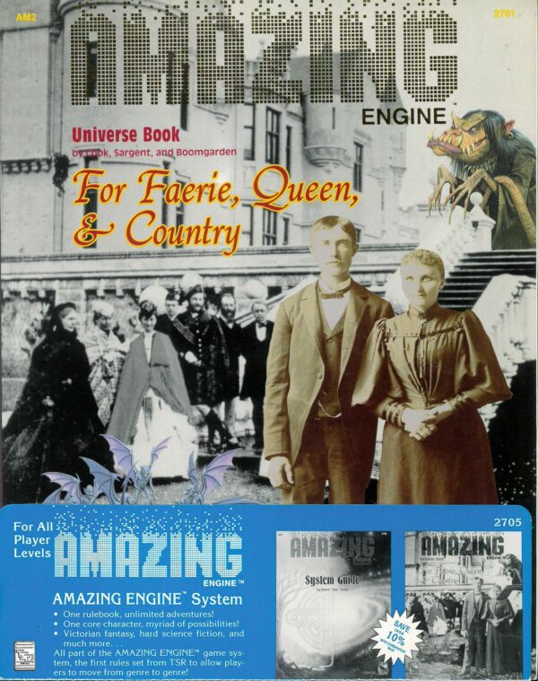 AMAZING ENGINE RPG #2705: For Faerie, Queen & Country plus Rule Booklet – NM – 2705
