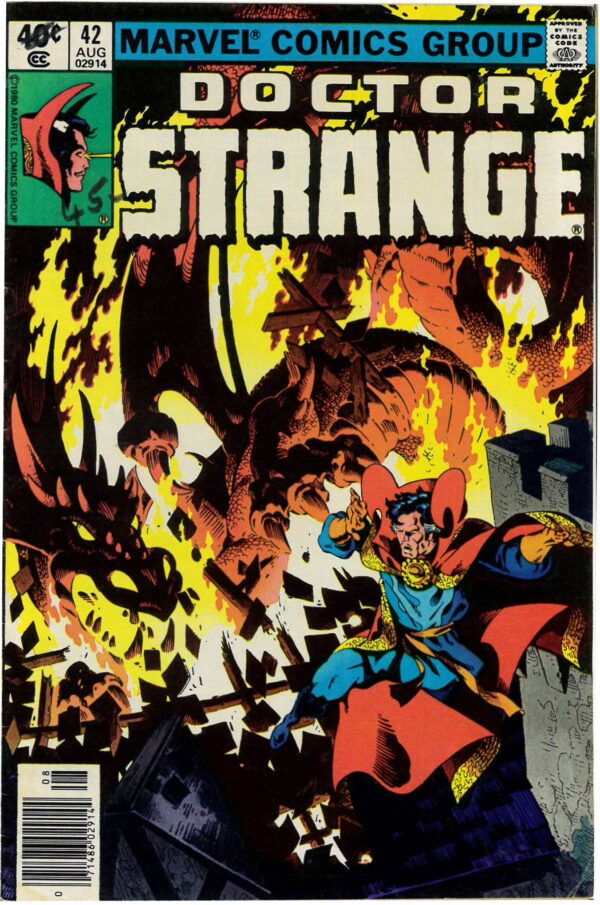 DOCTOR STRANGE (1975-1986 SERIES) #42: Clea: Sara Wolfe: Newsstand: last 40 cent cover: VF/NM