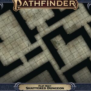 PATHFINDER MAP PACK #146: Shattered Dungeon flip-mat