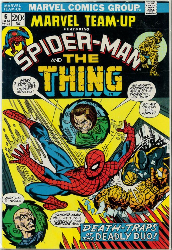 MARVEL TEAM-UP (1972-1985 SERIES) #6: Spider-Man: Thing: FN/VF