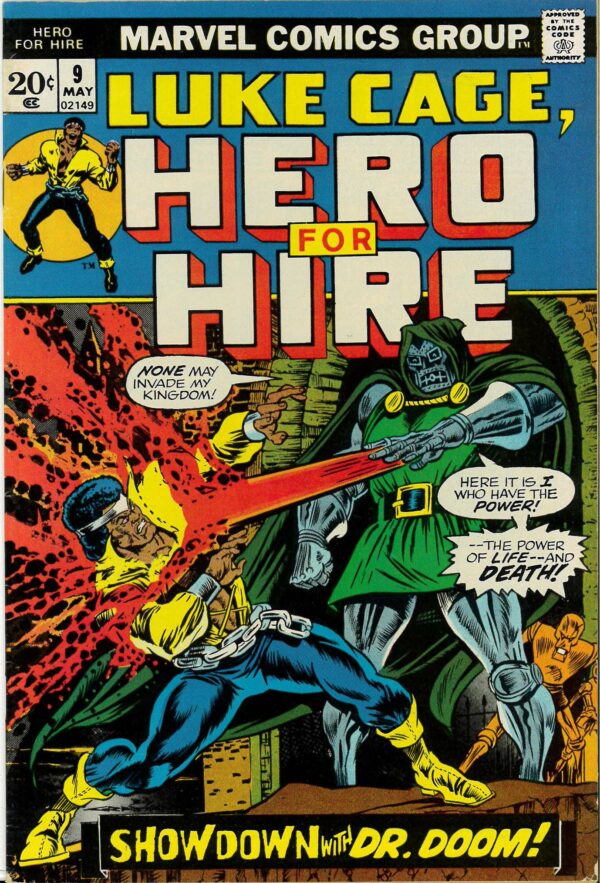 HERO FOR HIRE #9: Luke Cage: Dr Doom: Doctor Doom: VF