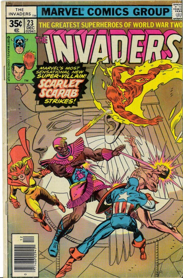 INVADERS (1975-1979 SERIES) #23: 1st appearance Scarlet Scarab – GD