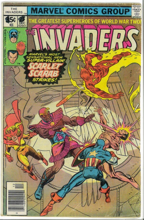 INVADERS (1975-1979 SERIES) #23: 1st appearance Scarlet Scarab – GD