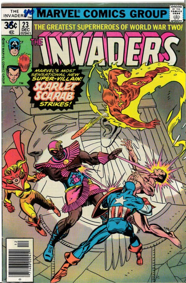 INVADERS (1975-1979 SERIES) #23: 1st appearance of Scarlet Scarab – VF