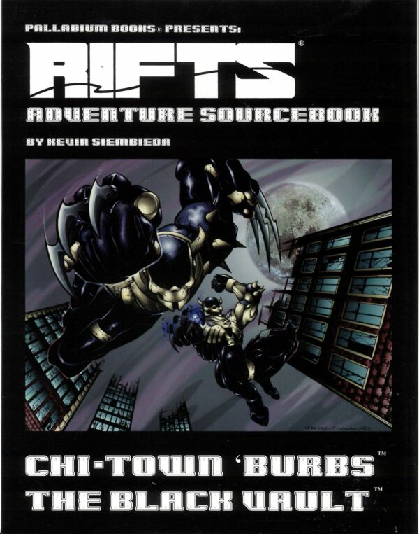 RIFTS RPG #855: Adv SB 3: Chi-Town ‘Burbs: The Black Vault – NM – 855