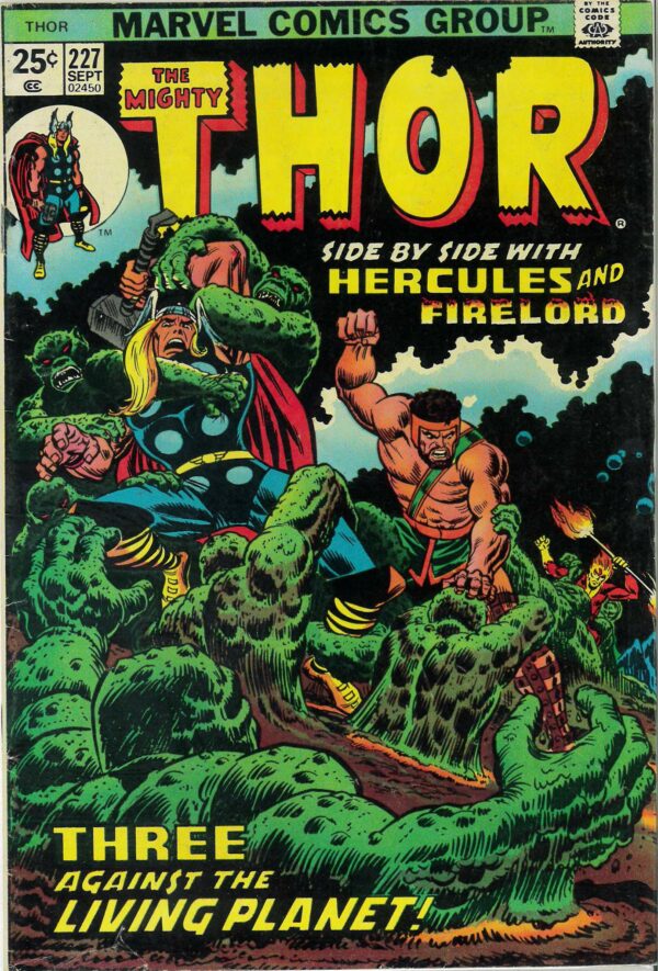 MIGHTY THOR (1966-2018 SERIES) #227: Hercules: Firelord: Ego the Living Planet: FN/VF