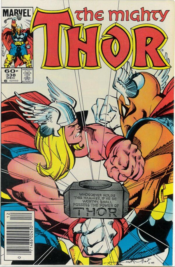 MIGHTY THOR (1966-2018 SERIES) #338: 2nd Beta Ray Bill: Newsstand: VF/NM