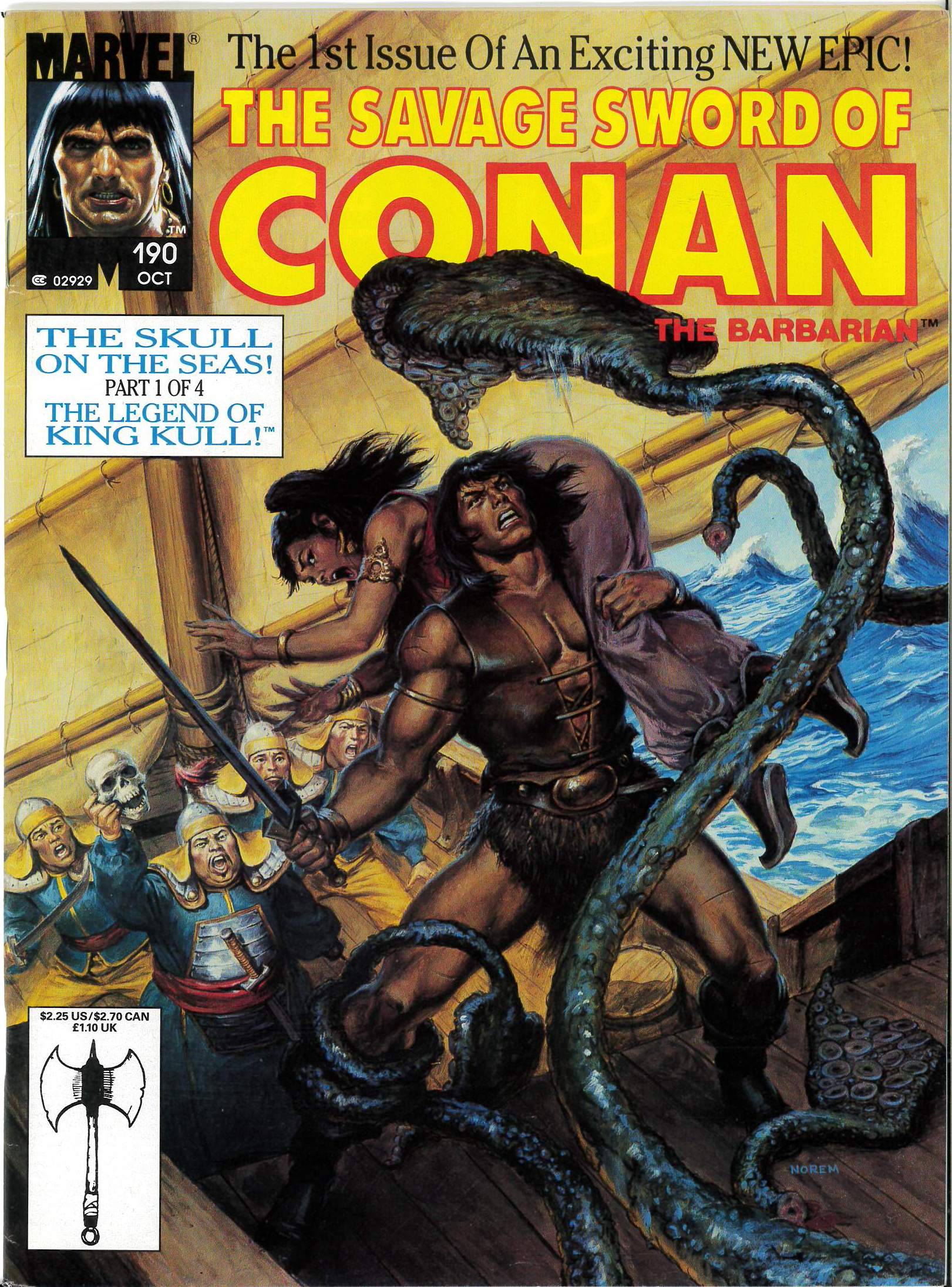SAVAGE SWORD OF CONAN (1973-1995 SERIES) #190 SAVAGE SWORD OF CONAN (1973-1995 SERIES) #190