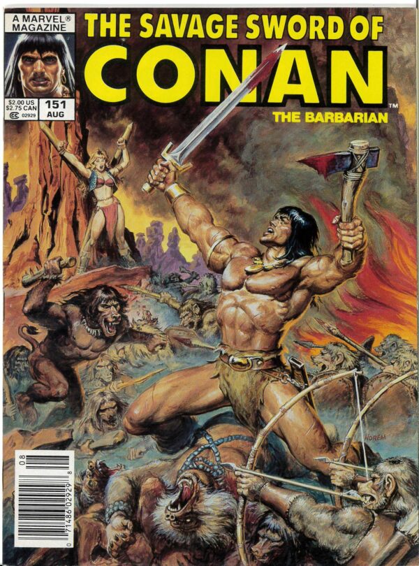 SAVAGE SWORD OF CONAN (1973-1995 SERIES) #151: Newsstand Edition – NM