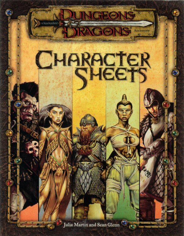 DUNGEONS AND DRAGONS 3RD EDITION #11642: Character Record Sheets – NM – 11642
