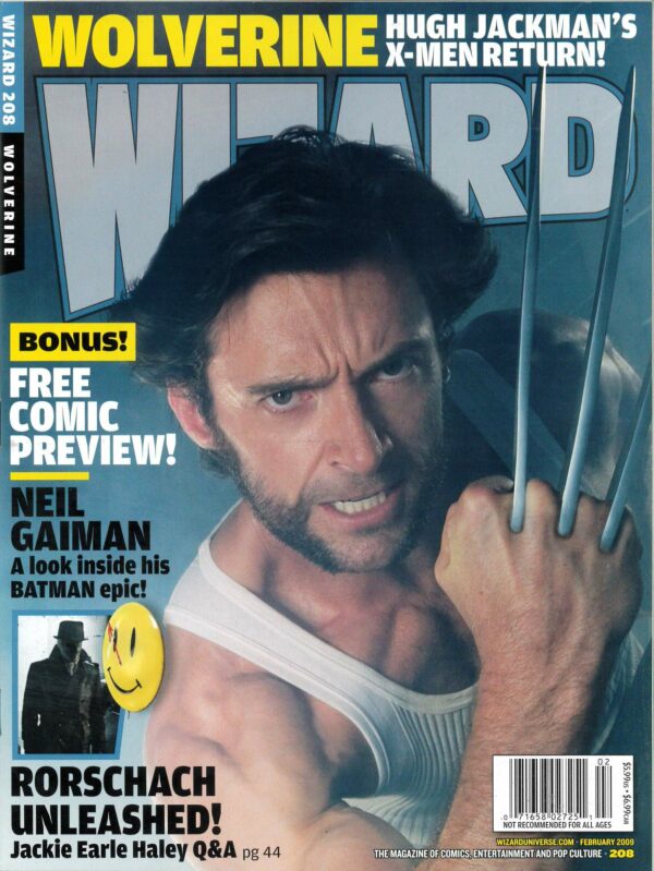WIZARD: GUIDE TO COMICS #208: Wolverine movie (Hugh Jackman) cover – NM