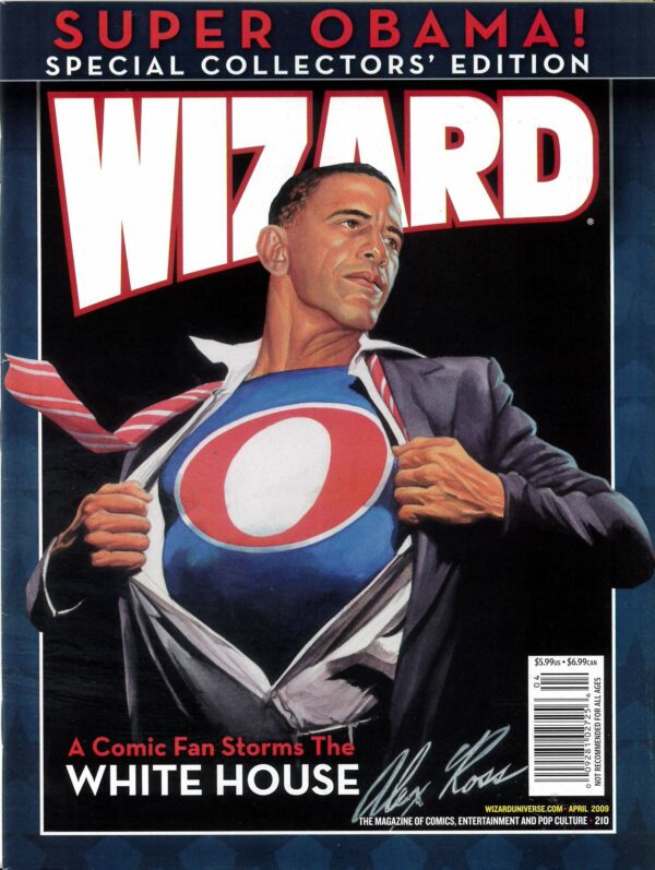 WIZARD: GUIDE TO COMICS #210: Alex Ross Barak Obama cover – NM