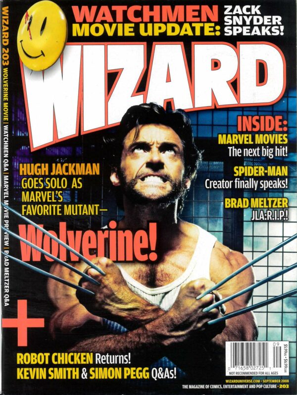 WIZARD: GUIDE TO COMICS #203: Wolverine Photo cover (Hugh Jackman) – NM