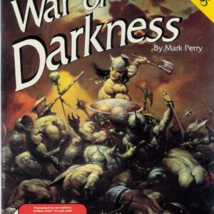 DUNGEONS AND DRAGONS AD&D 1ST ED ROLE AIDS MAYFAIR #740: War of Darkness (lvl 12-14) Frank Frazetta cv – VF/NM – 740
