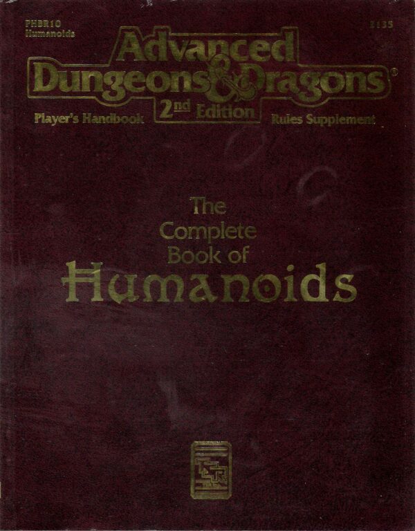 ADVANCED DUNGEONS AND DRAGONS 2ND EDITION #2135: Complete Book of Humanoids Handbook – Brand New (NM) – 2135