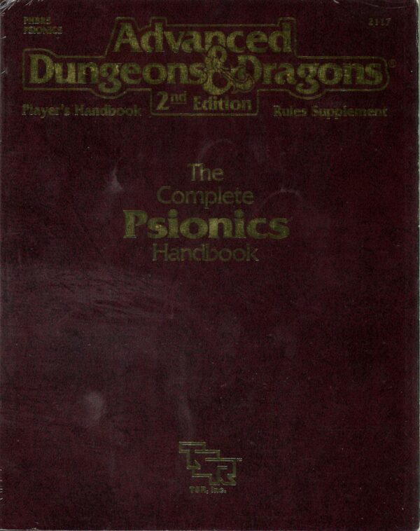 ADVANCED DUNGEONS AND DRAGONS 2ND EDITION #2117: Complete Psionics Handbook (Variant cover) – NM – 2117