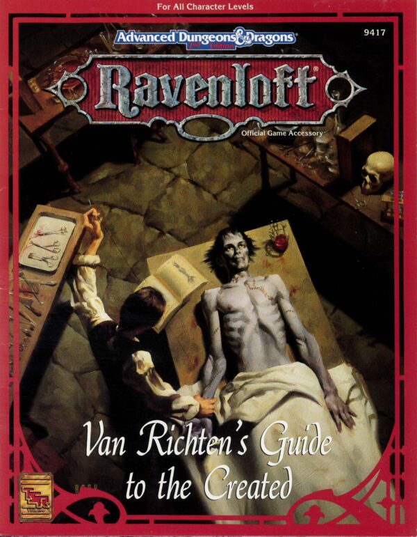 ADVANCED DUNGEONS AND DRAGONS 2ND EDITION #9417: Van Richten’s Guide to the Created – Brand New (NM) – 9417
