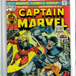 CAPTAIN MARVEL (1968-2018 SERIES) #30: Jim Starlin – Halo Graded 9.2
