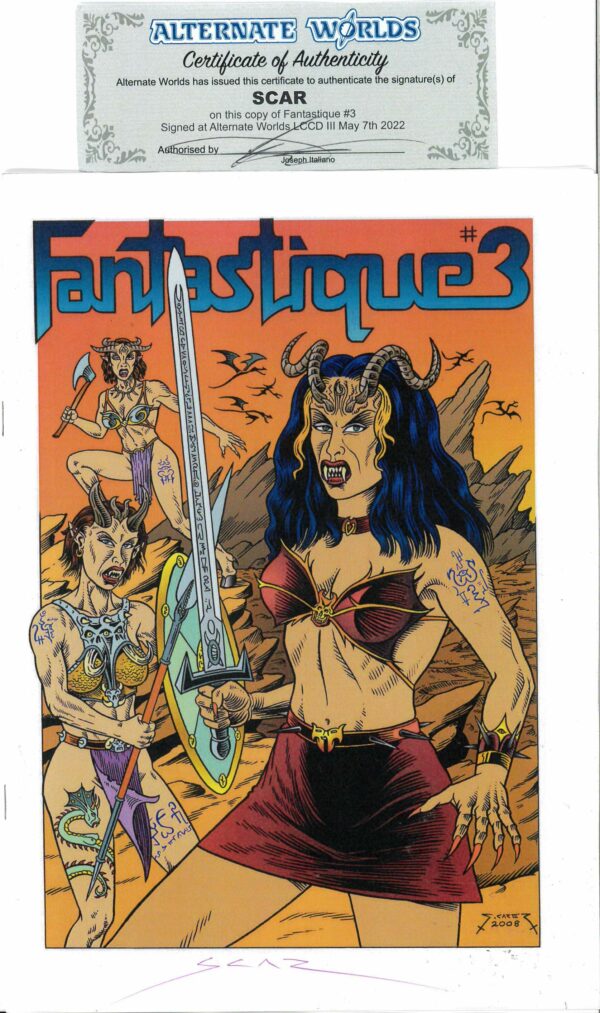 FANTASTIQUE (2006 SERIES) #3: Signed by SCAR – COA – NM