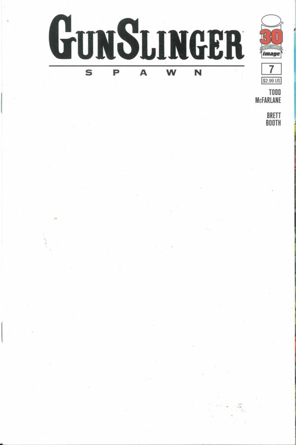 GUNSLINGER SPAWN #7: Blank Sketch cover B